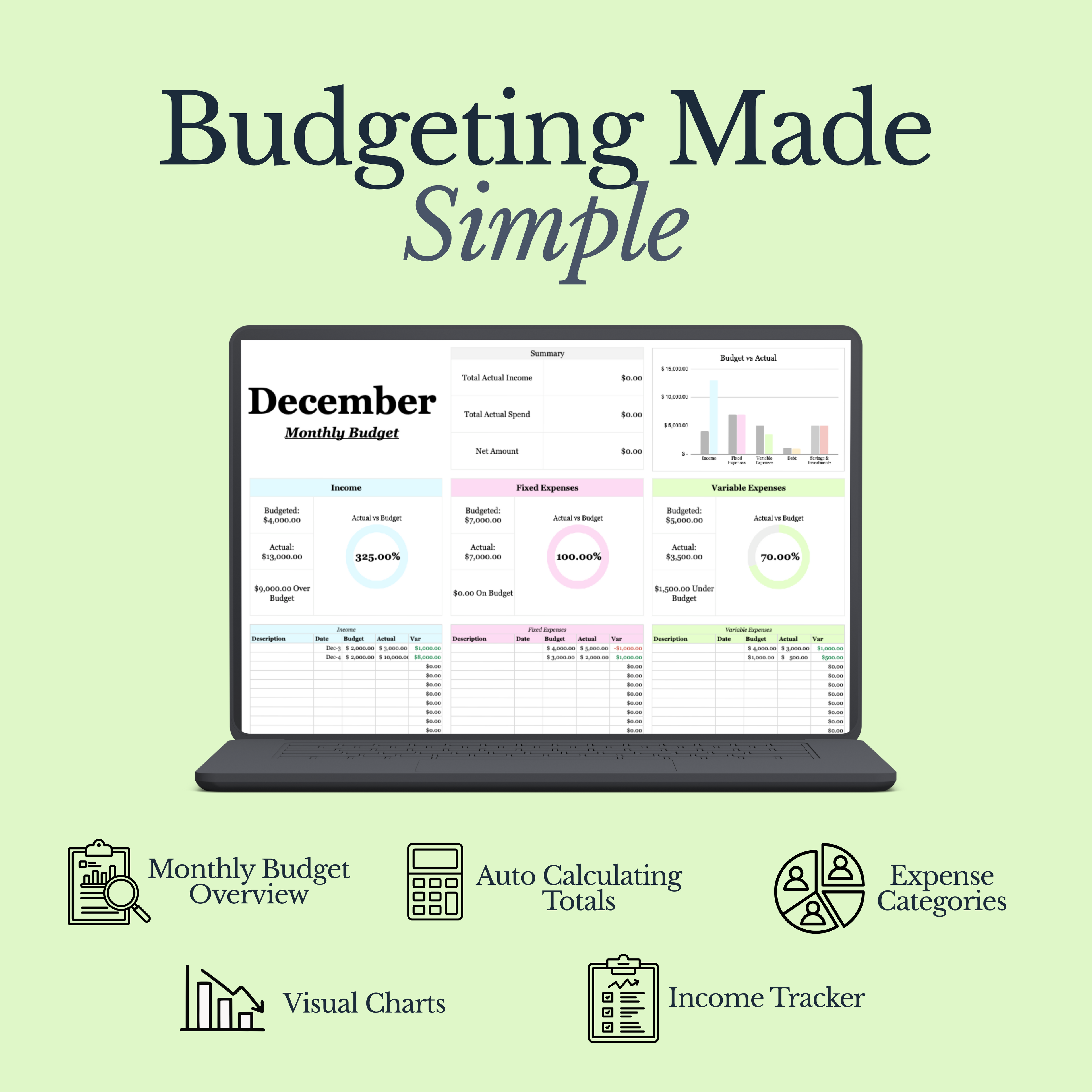 Monthly Budget Planner