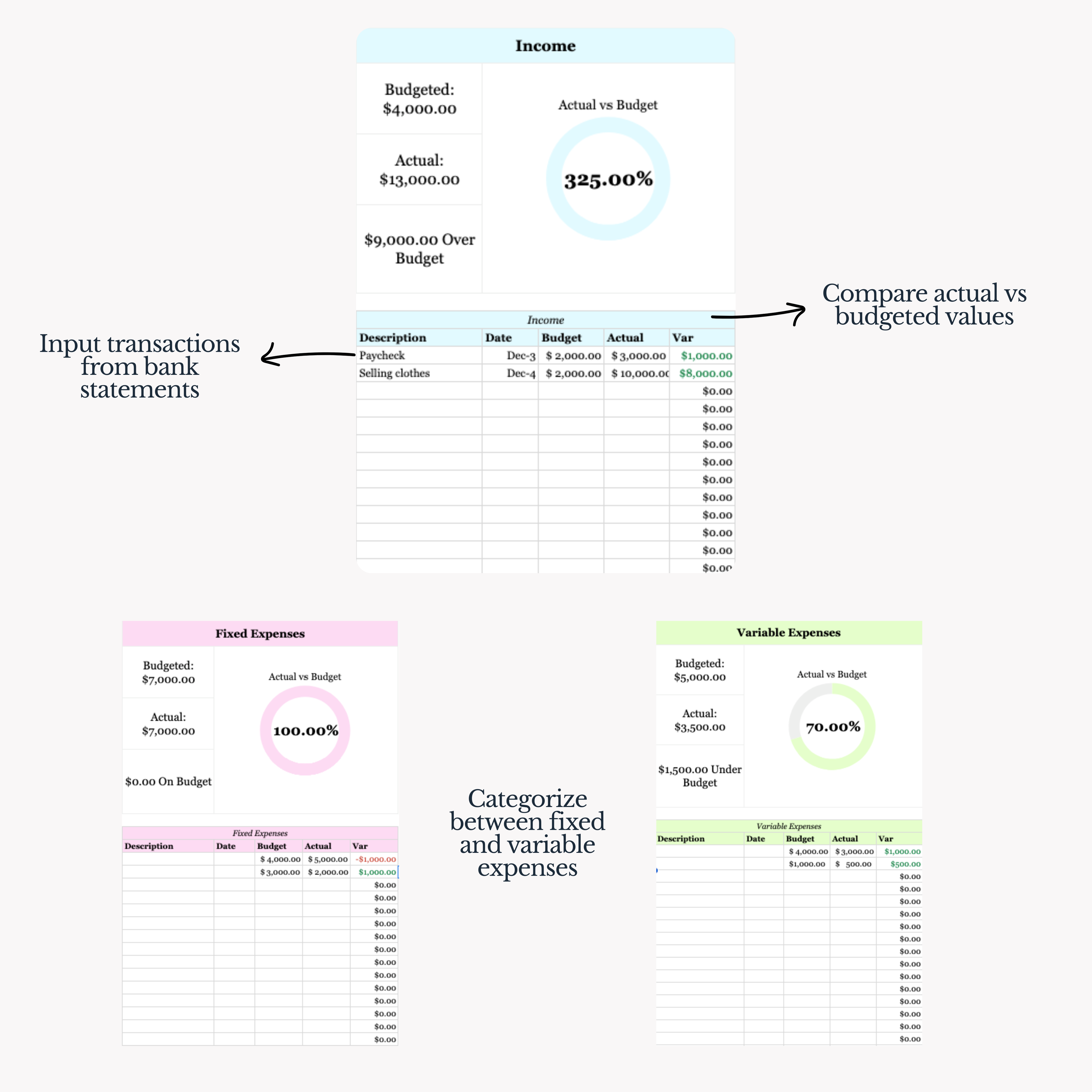 Monthly Budget Planner